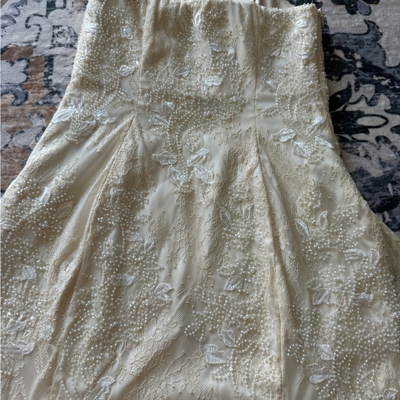 Oh Polly Cream Strapless Mini Dress - Picture 7 of 7